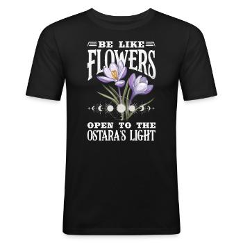Easter Eostre Pagan Spring - Men's Slim Fit T-Shirt - black - Front - Nik (191cm)