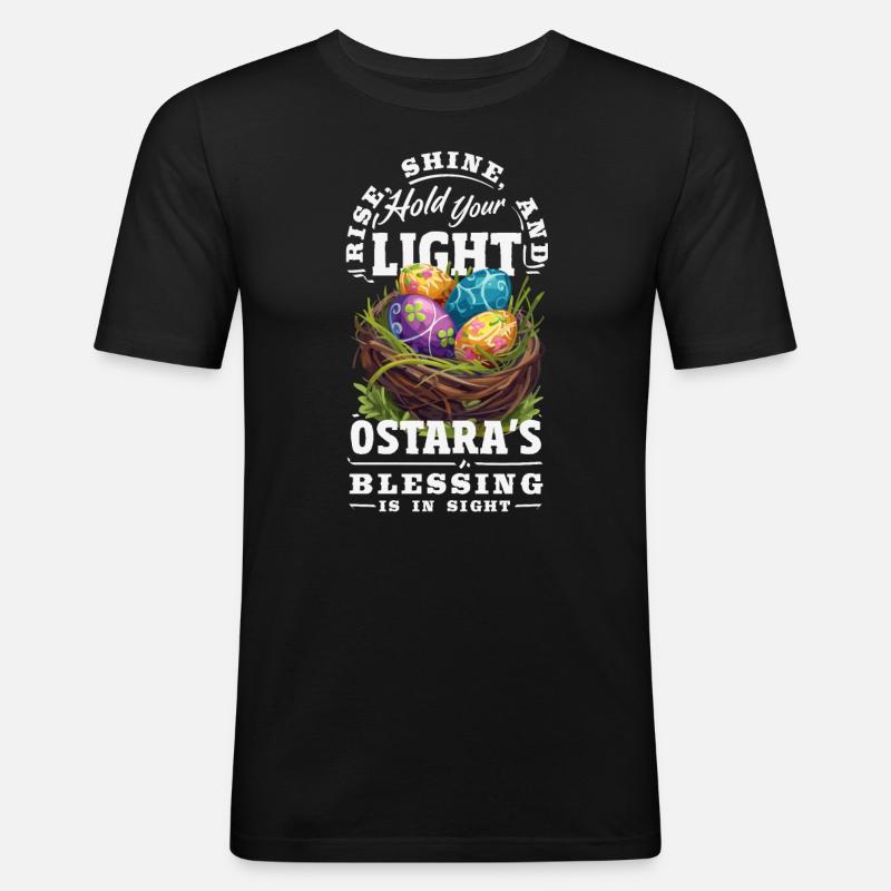 Easter Eostre Pagan Spring - Men's Slim Fit T-Shirt - black