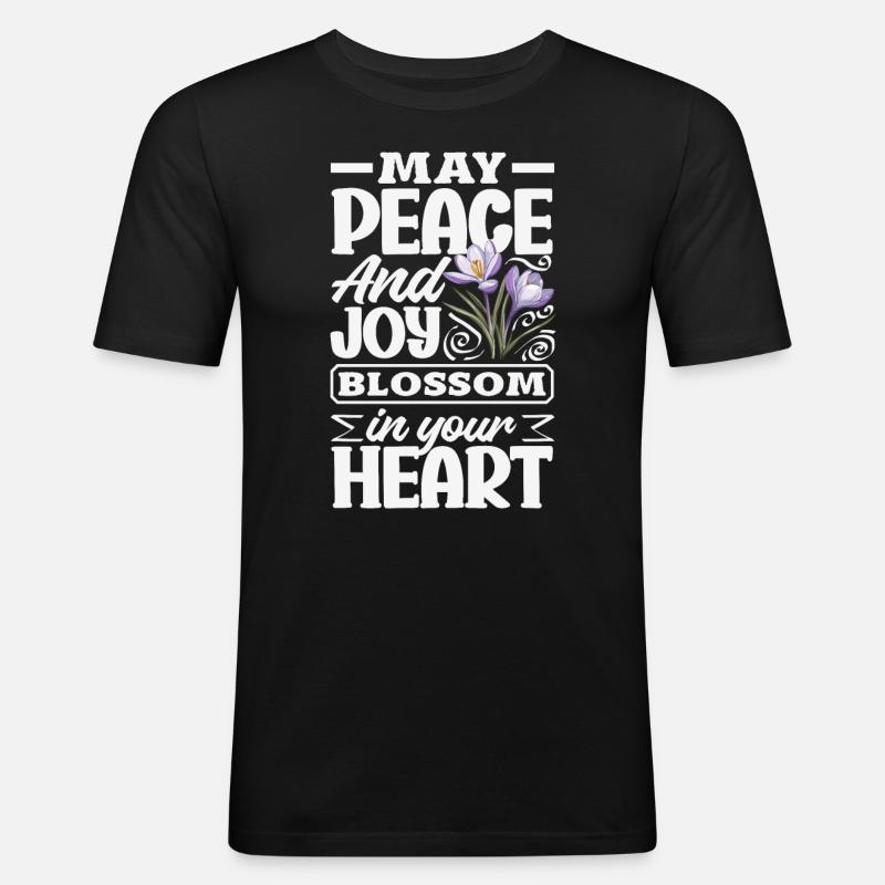 Easter Eostre Pagan Spring - Men's Slim Fit T-Shirt - black