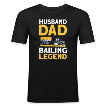 Arepas Kolumbianisch Venezoela Essen - Männer Slim Fit T-Shirt - Schwarz - Vorne - Nik (191cm)