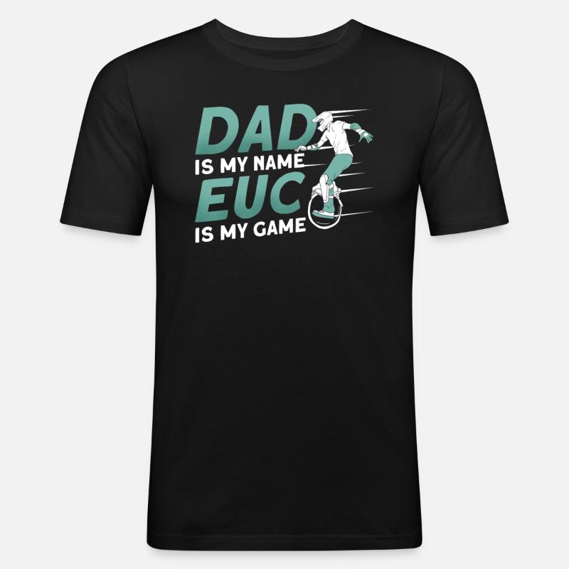 Euc E-monocycle Monocycle Électrique - T-shirt près du corps Homme - noir