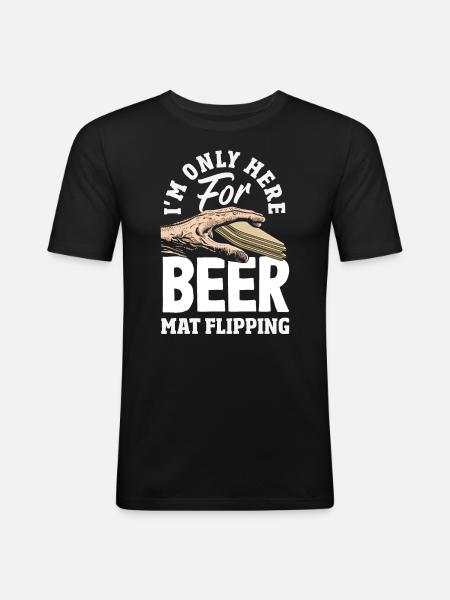 Bière de jeu - T-shirt près du corps Homme - noir