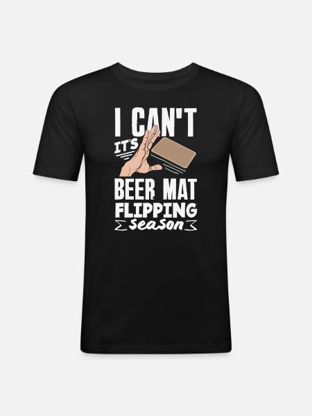 Bière de jeu - T-shirt près du corps Homme - noir