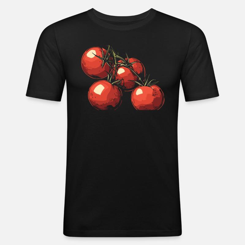 Permakultur Lebensmittel Compost - Männer Slim Fit T-Shirt - Schwarz