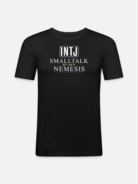 Intj-persönlichkeit: Introvertierte - Männer Slim Fit T-Shirt - Schwarz