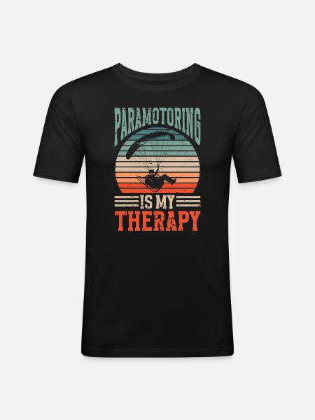 Paramotoring paramotoring - Men's Slim Fit T-Shirt - black