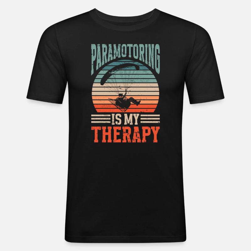 Paramotoring paramotoring - Men's Slim Fit T-Shirt - black