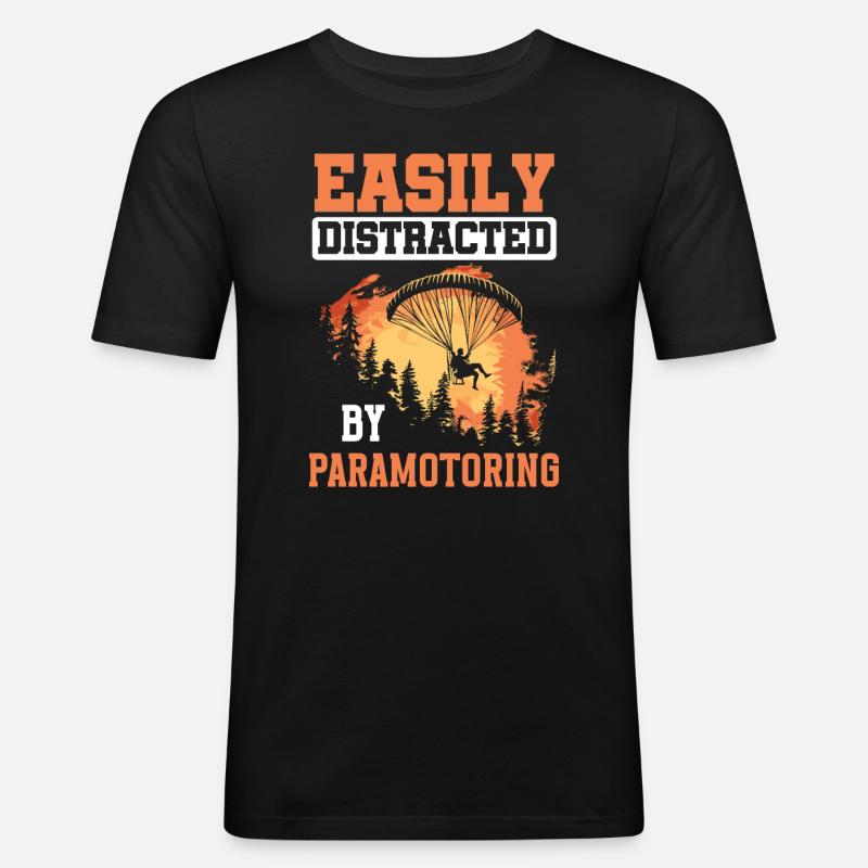Paramoteur paramoteur - T-shirt près du corps Homme - noir