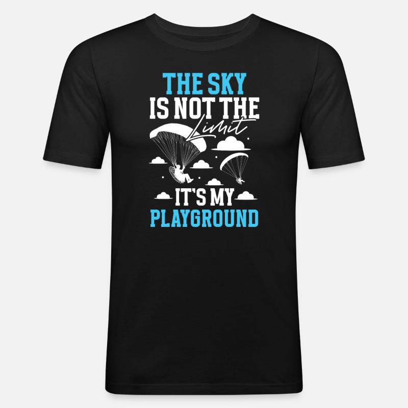 Paramotoring paramotoring - Men's Slim Fit T-Shirt - black