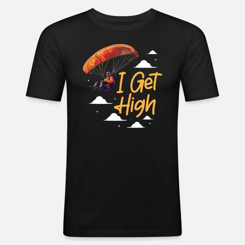 Paramotoring paramotoring - Men's Slim Fit T-Shirt - black