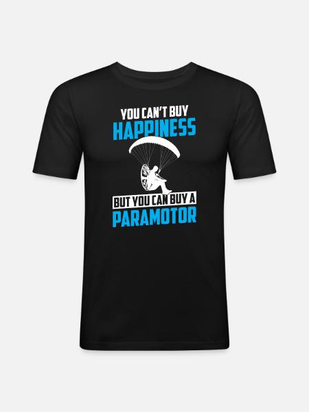 Paramoteur Paramoteur - T-shirt près du corps Homme - noir