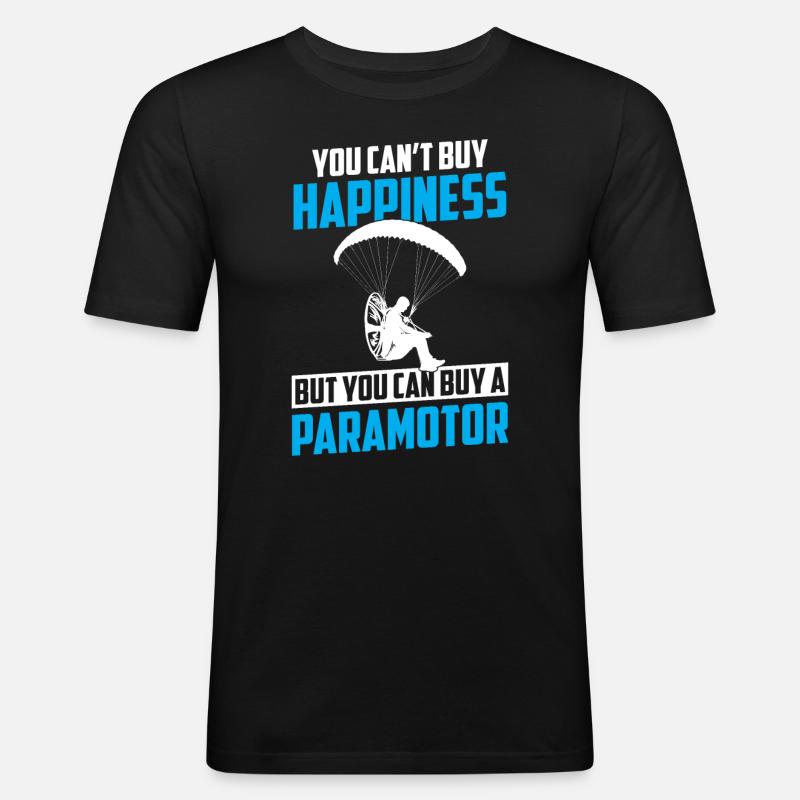 Paramoteur Paramoteur - T-shirt près du corps Homme - noir