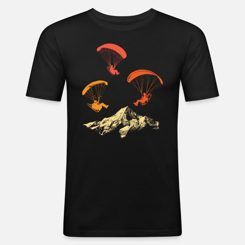 Paramotoring paramotoring - Men's Slim Fit T-Shirt - black