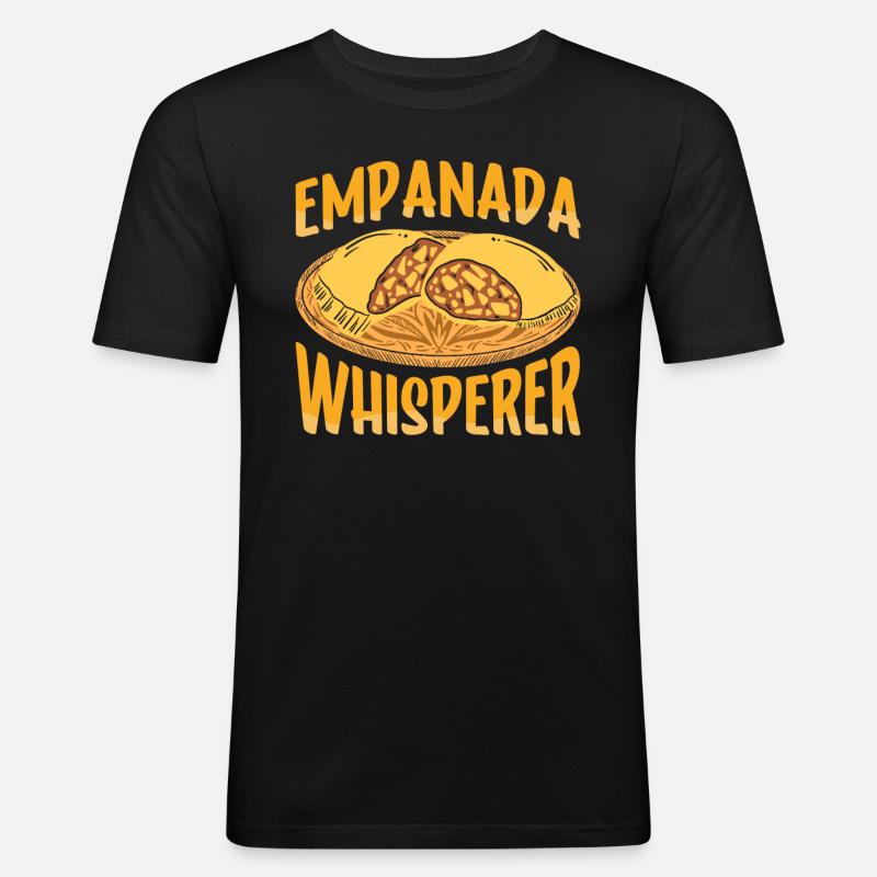Mexikanisch Venezolanisch Empanada - Männer Slim Fit T-Shirt - Schwarz