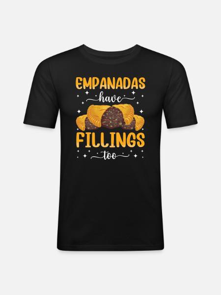 Mexican Venezuelan Empanada - Men's Slim Fit T-Shirt - black