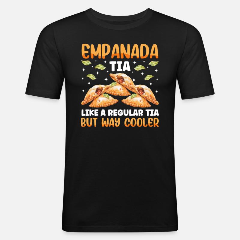 Mexikanisch Venezolanisch Empanada - Männer Slim Fit T-Shirt - Schwarz