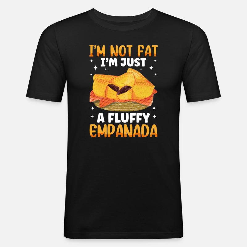 Mexikanisch Venezolanisch Empanada - Männer Slim Fit T-Shirt - Schwarz
