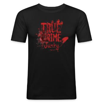 Murder Mystery Dinner joue la victime - T-shirt près du corps Homme - noir - Devant - Nik (191cm)