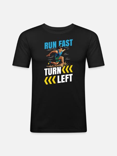 Leichtathletik Leichtathletikspiele - Männer Slim Fit T-Shirt - Schwarz