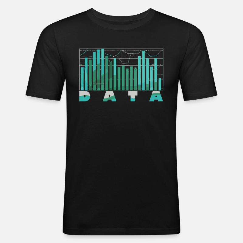 Behavioral Analyst Data Coding - Men's Slim Fit T-Shirt - black