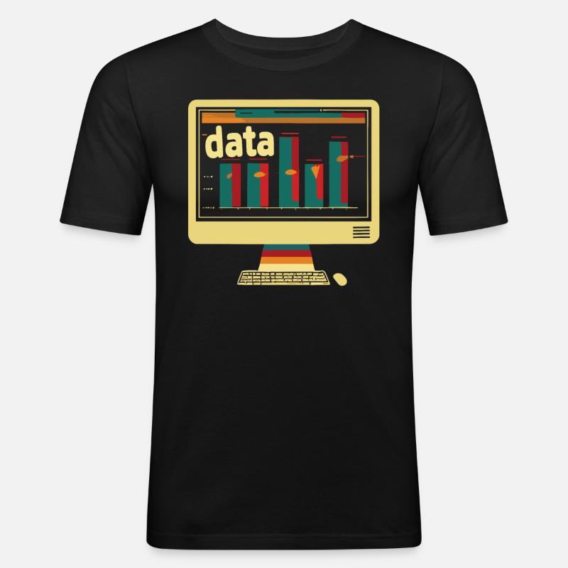 Behavioral Analyst Data Coding - Men's Slim Fit T-Shirt - black