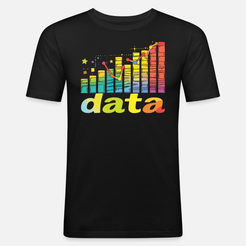 Behavioral Analyst Data Coding - Men's Slim Fit T-Shirt - black
