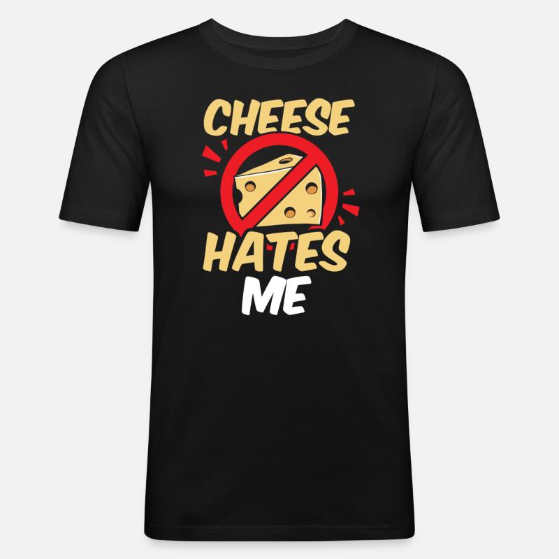 Laktosetolerant Oder Laktoseintolerant - Männer Slim Fit T-Shirt - Schwarz