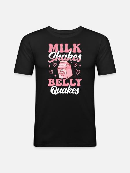 Laktosetolerant Oder Laktoseintolerant - Männer Slim Fit T-Shirt - Schwarz