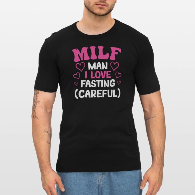 Jeûne intermittent Perte de poids T-shirt près du corps Homme