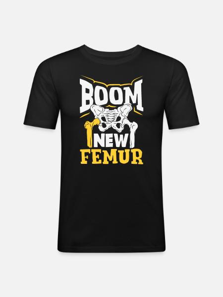 Leg Reconstruction Restoration - Men's Slim Fit T-Shirt - black
