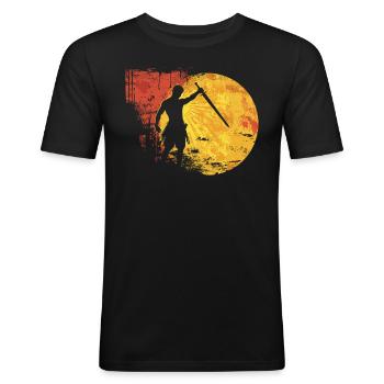 Arnis Eskrima Kali Fma - Men's Slim Fit T-Shirt - black - Front - Nik (191cm)
