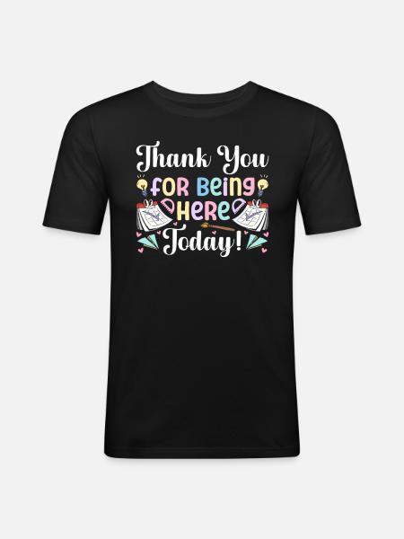 Attendance Secretary - Men's Slim Fit T-Shirt - black