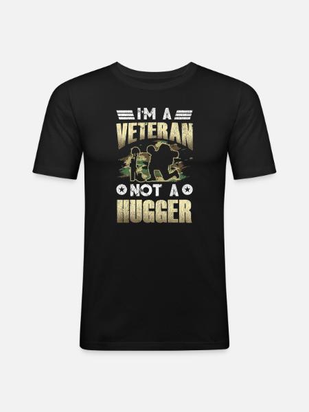 Veteran Medicated Dysfunctional - Männer Slim Fit T-Shirt - Schwarz