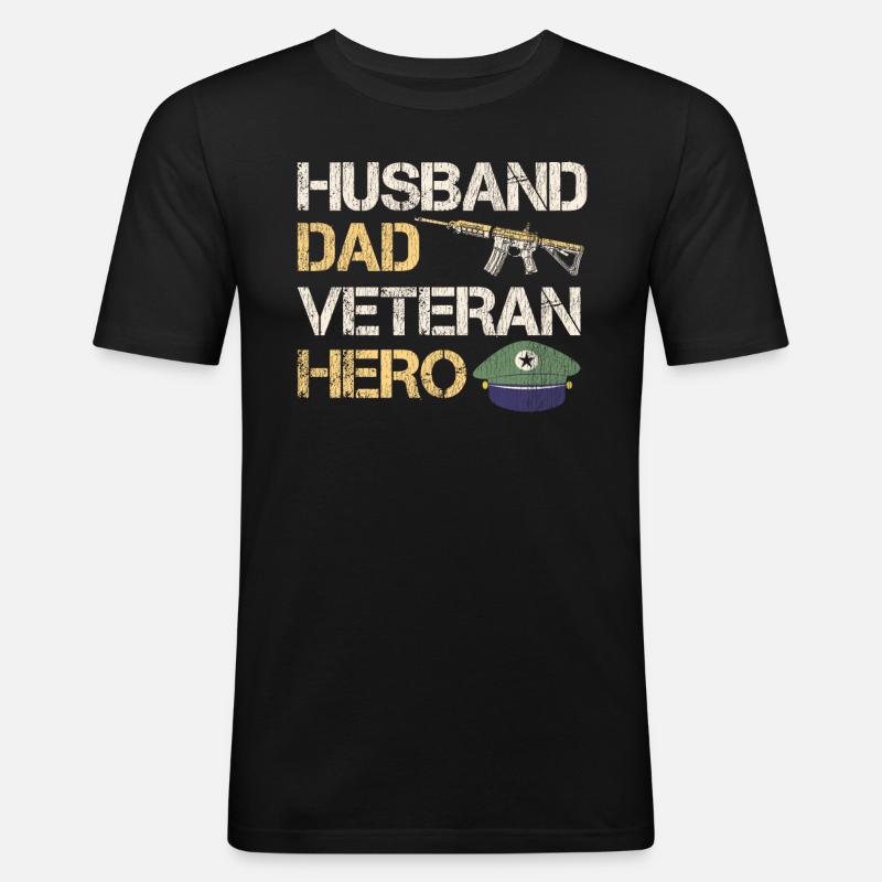 Veteran Medicated Dysfunctional - Männer Slim Fit T-Shirt - Schwarz