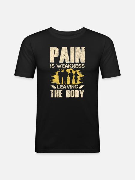 Veteran Medicated Dysfunctional - Men's Slim Fit T-Shirt - black