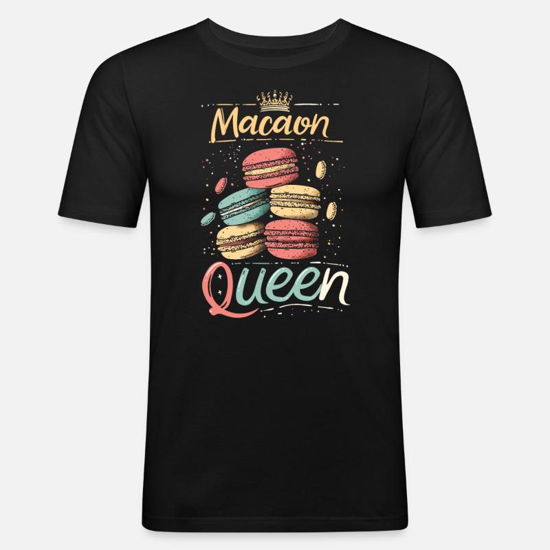 Macaron lovers Macaron Baker - Men's Slim Fit T-Shirt - black