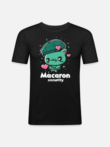 Macaron lovers Macaron Baker - Men's Slim Fit T-Shirt - black