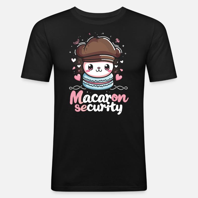 Macaron lovers Macaron Baker - Men's Slim Fit T-Shirt - black