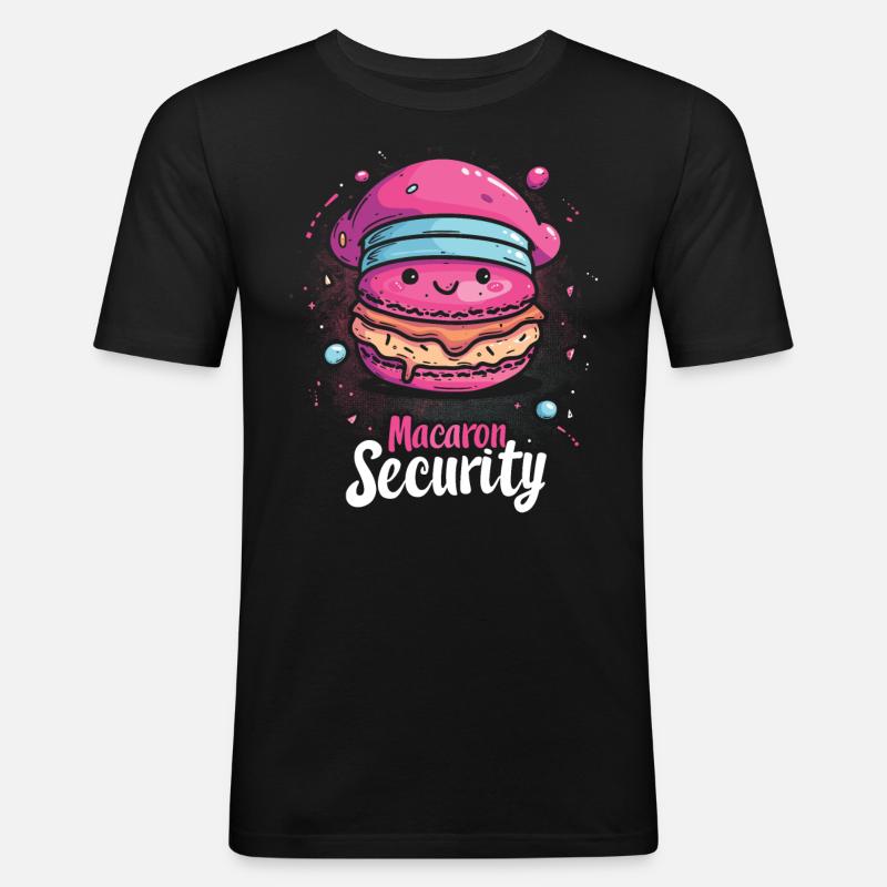 Macaron lovers Macaron Baker - Men's Slim Fit T-Shirt - black