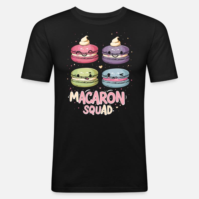 Macaron lovers Macaron Baker - Men's Slim Fit T-Shirt - black