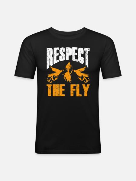 Fly Tying Fly Fishing - Men's Slim Fit T-Shirt - black