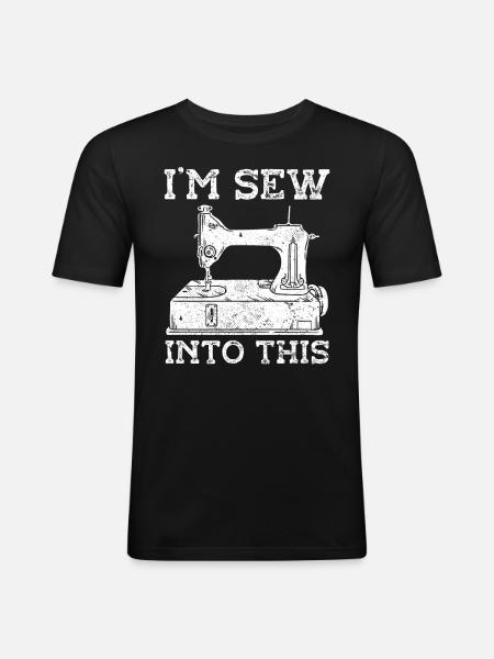Restauratorin Polstermöbel - Männer Slim Fit T-Shirt - Schwarz