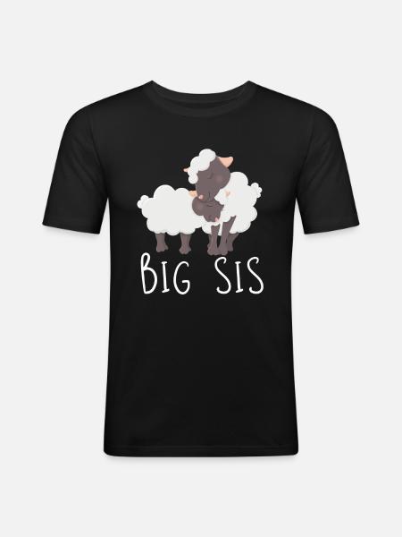 Big sister - Men's Slim Fit T-Shirt - black