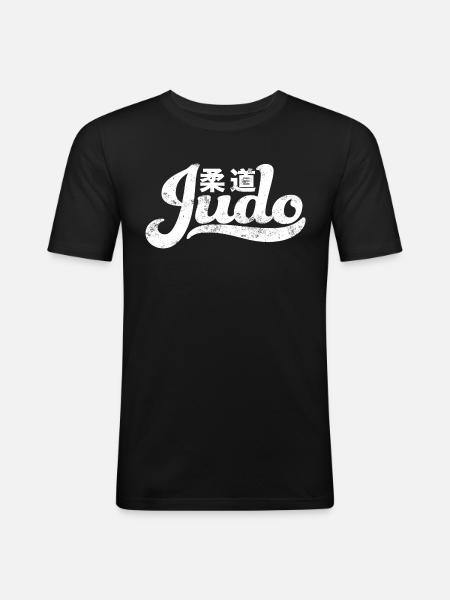 Judo - Männer Slim Fit T-Shirt - Schwarz