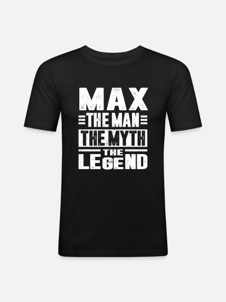 max - T-shirt près du corps Homme - noir