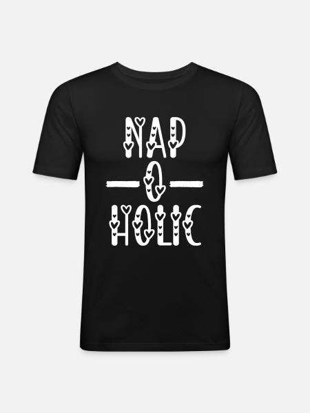 Napoholic - Men's Slim Fit T-Shirt - black