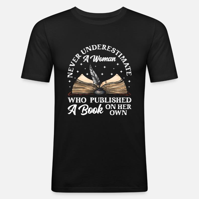Écrivain Auteur de romans - T-shirt près du corps Homme - noir