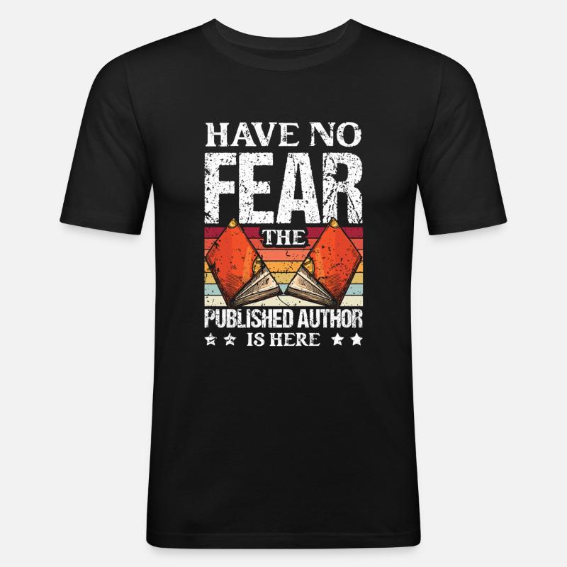 Écrivain Auteur de romans - T-shirt près du corps Homme - noir