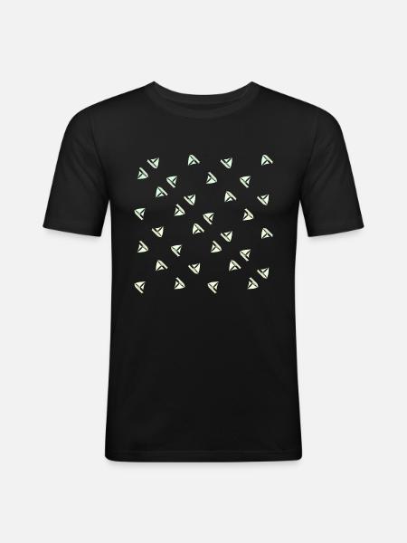 Modèle de voiliers - T-shirt près du corps Homme - noir