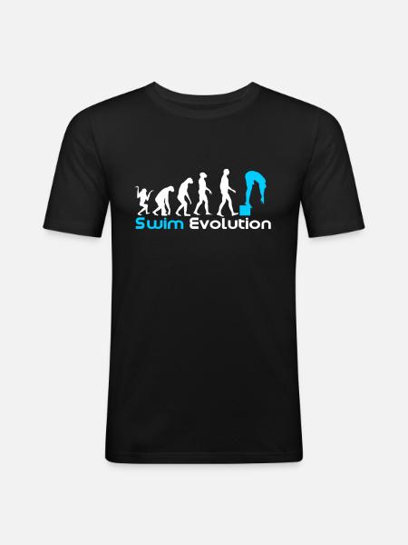 Swim evolution - Men's Slim Fit T-Shirt - black